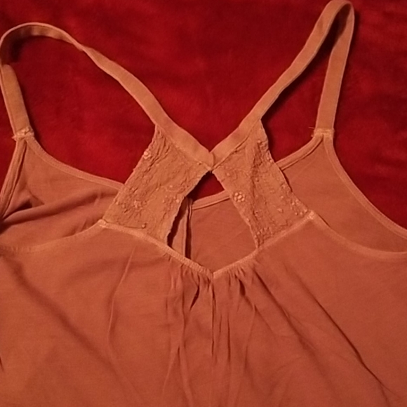 Amer Eagle Peasant style embroidered Tank - Picture 2 of 5